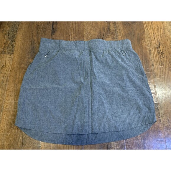 Freely Pants - Freely size Large Women’s Gray Woven Zip Pocket Athletic Skort